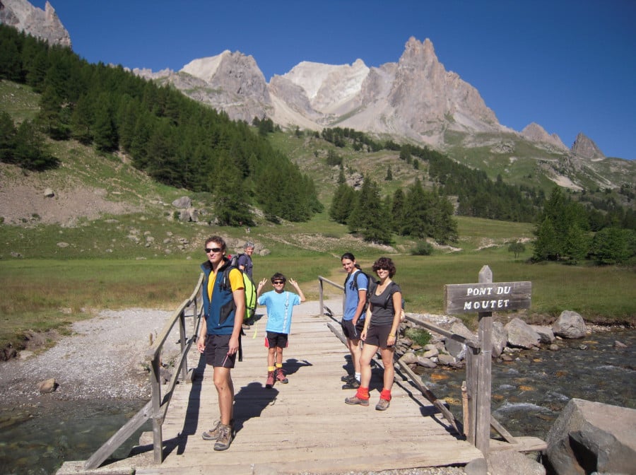 Family summer hike