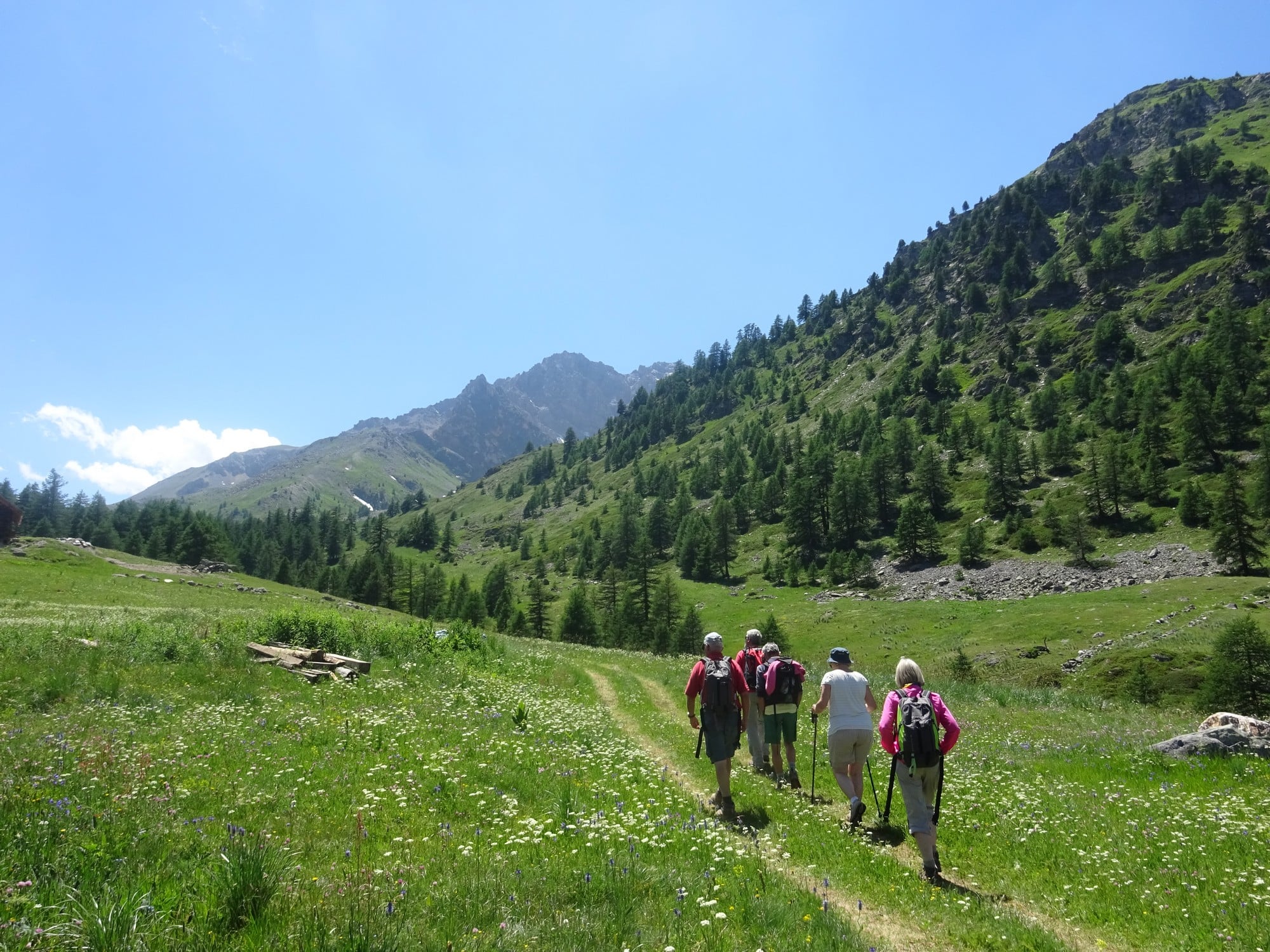 Séjour randonnée avec accompagnateur, hôtel le Chalet d'en Hô, Névache, vallée de la Clarée